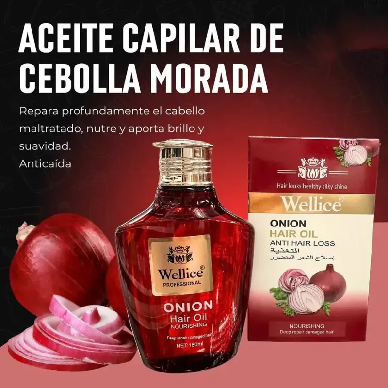 Aceite Anticaída de Cebolla Morada.