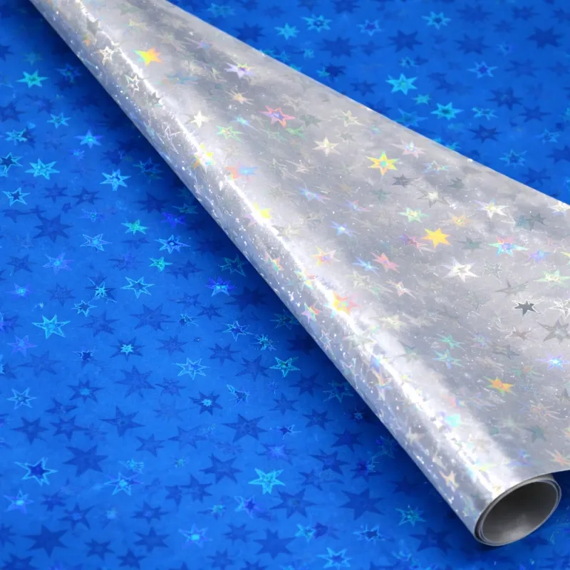 PAPEL DE REGALO AZUL ESTRELLADO