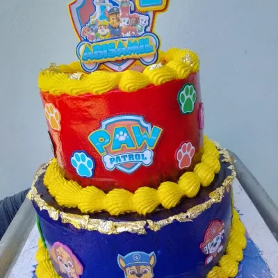 Cake doble de dos pisos 