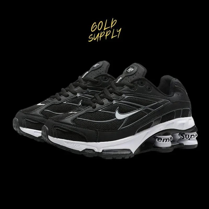 Nike Shox 4 Muelles Negra y Blancas