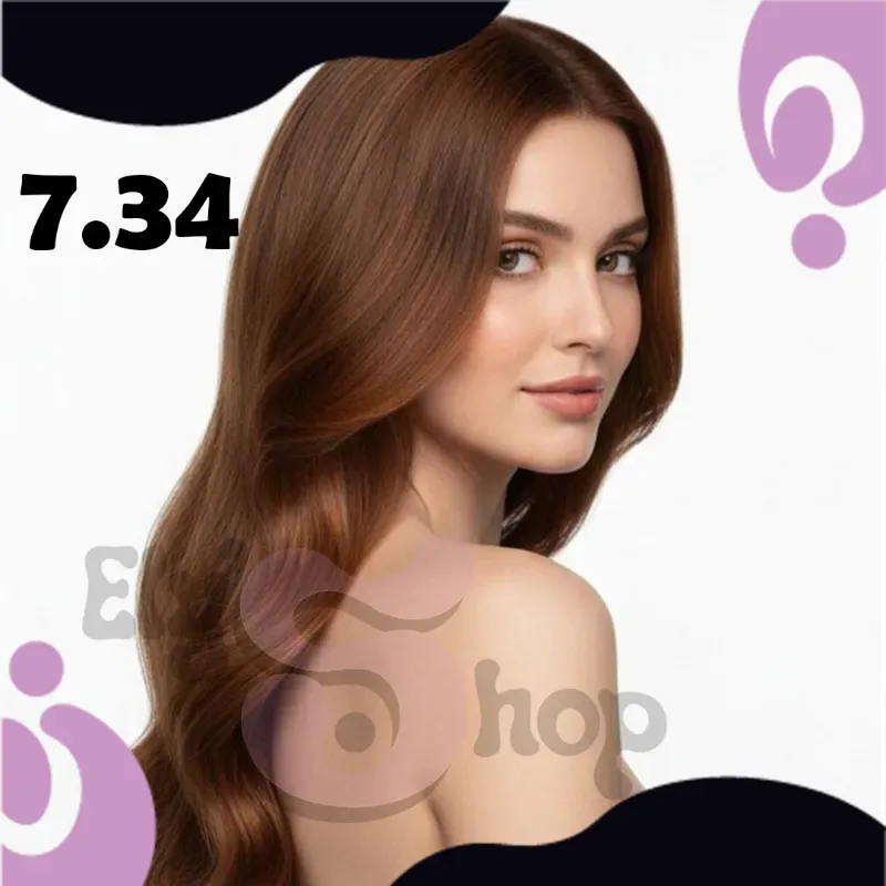 7.34 Rubio medio dorado cobrizo