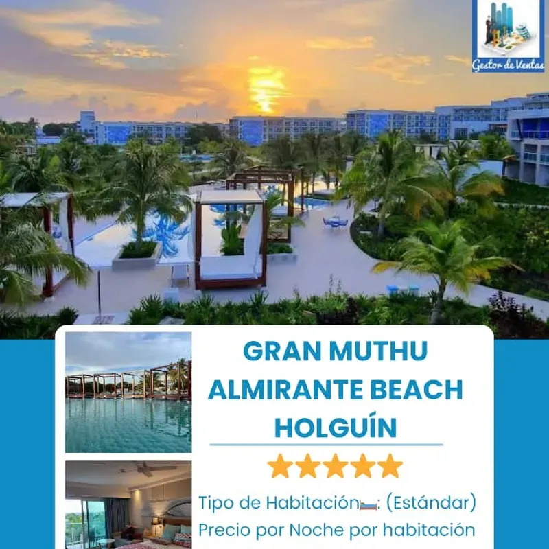 HOTEL GRAN MUTHU ALMIRANTE BEACH 5⭐️ HOLGUIN T.I