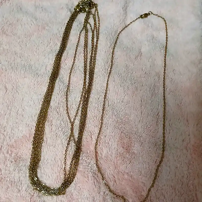Cadena de acero inoxidable dorada