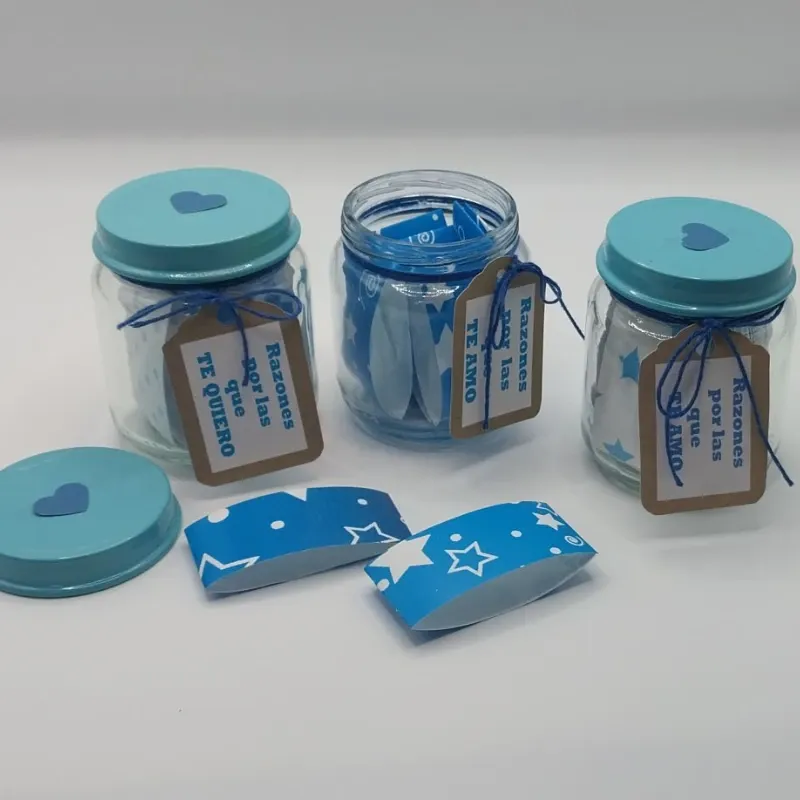 Razones por las que TE QUIERO/TE AMO en azul