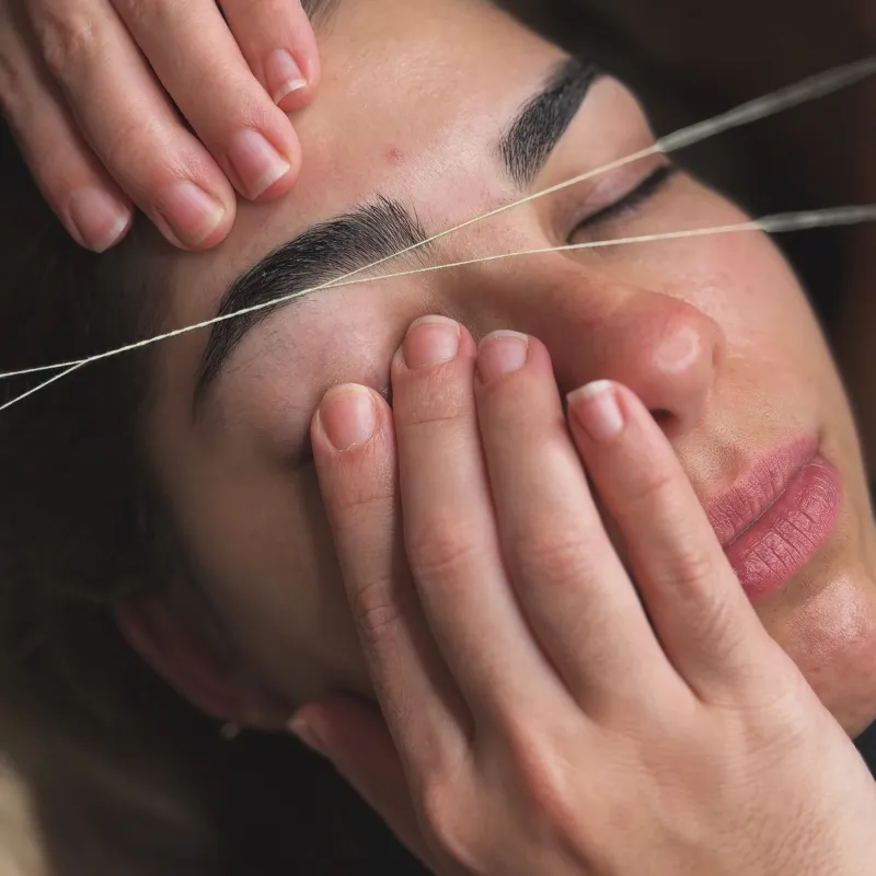 Depilación con hilo