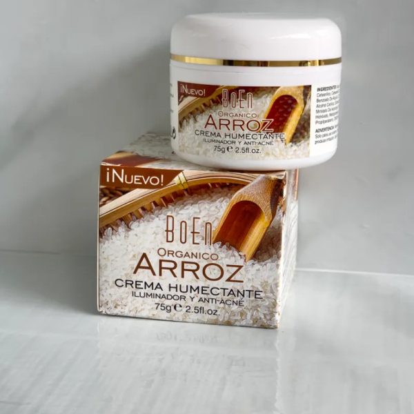 Crema humectante de arroz