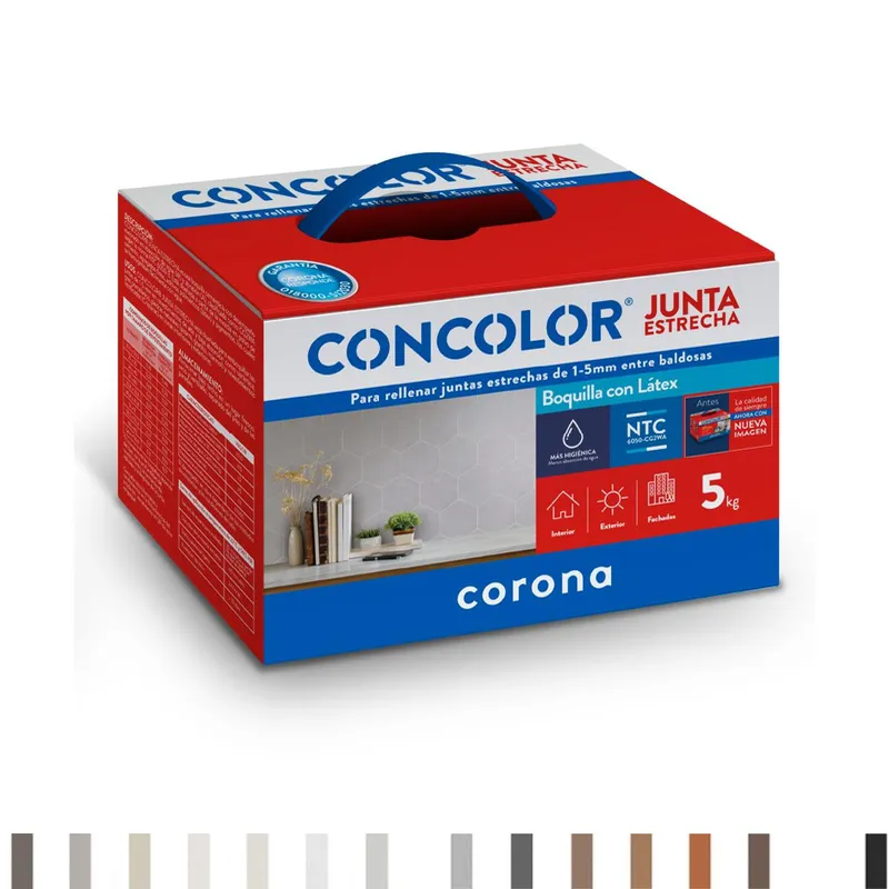 Cemento Súper Blanco Corona Concolor 5kg