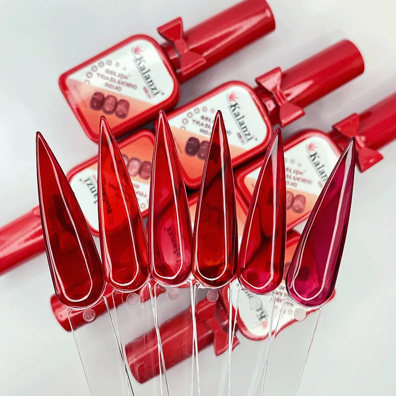 Gel traslúcido rojo