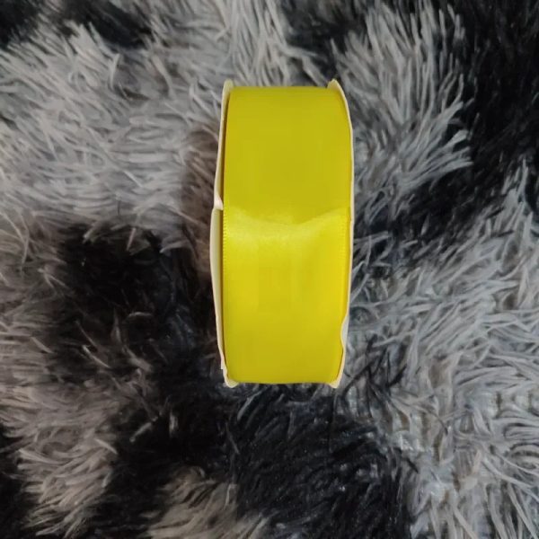 Cinta satín 4cm amarilla