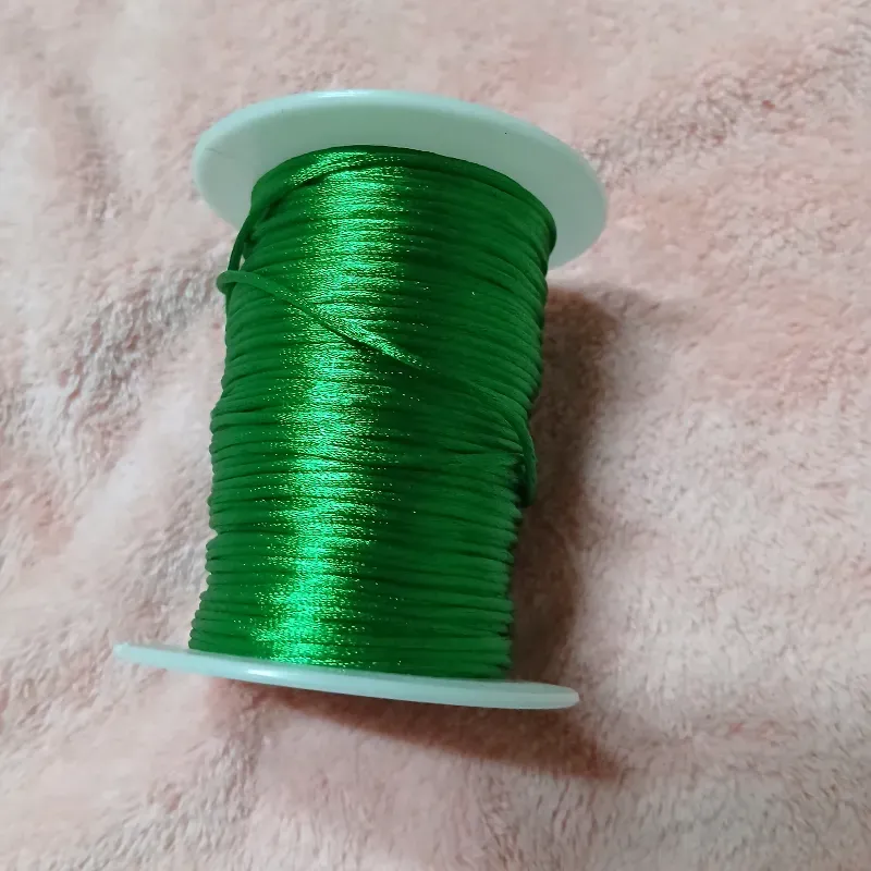 Hilo cola de rata verde botella 1 mm