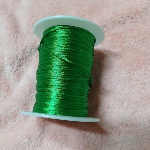 Hilo cola de rata verde botella 1 mm