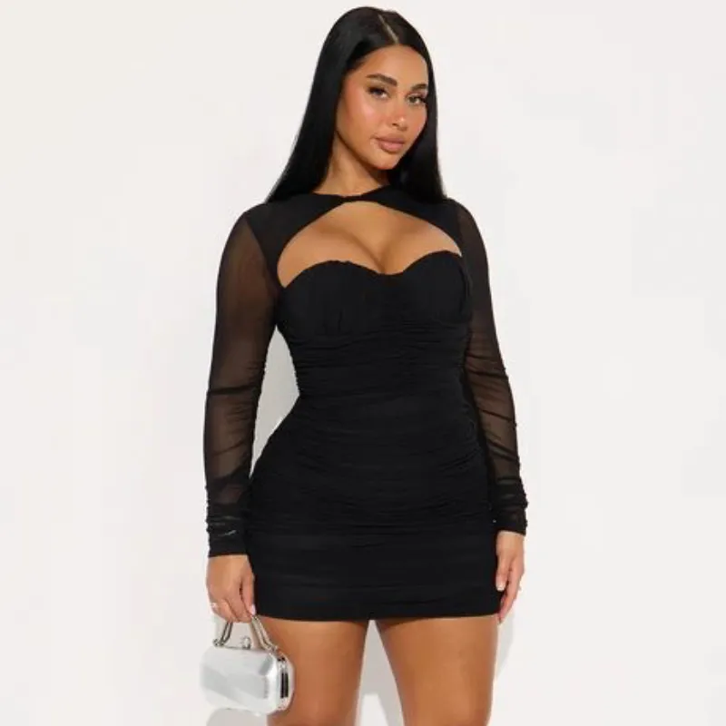 Vestido negro de noche