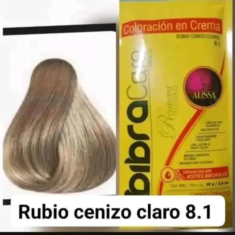 Tinte Bibracare 8.1 rubio cenizo claro