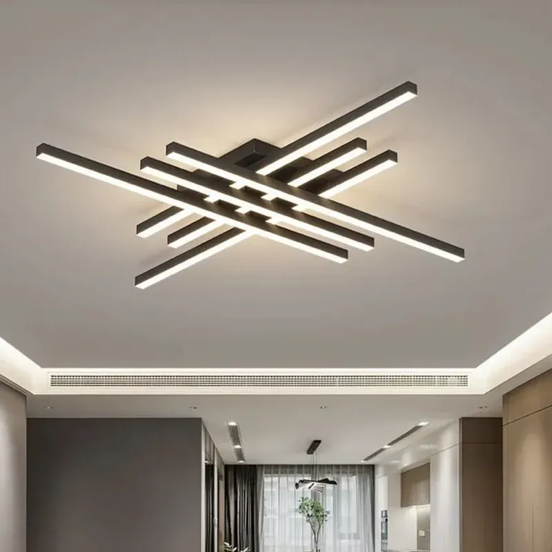 Plafón de líneas LED