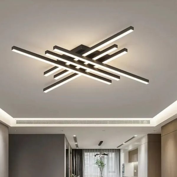 Plafón de líneas LED