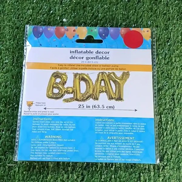 Cartel inflable de B Day