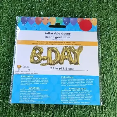 Cartel inflable de B Day