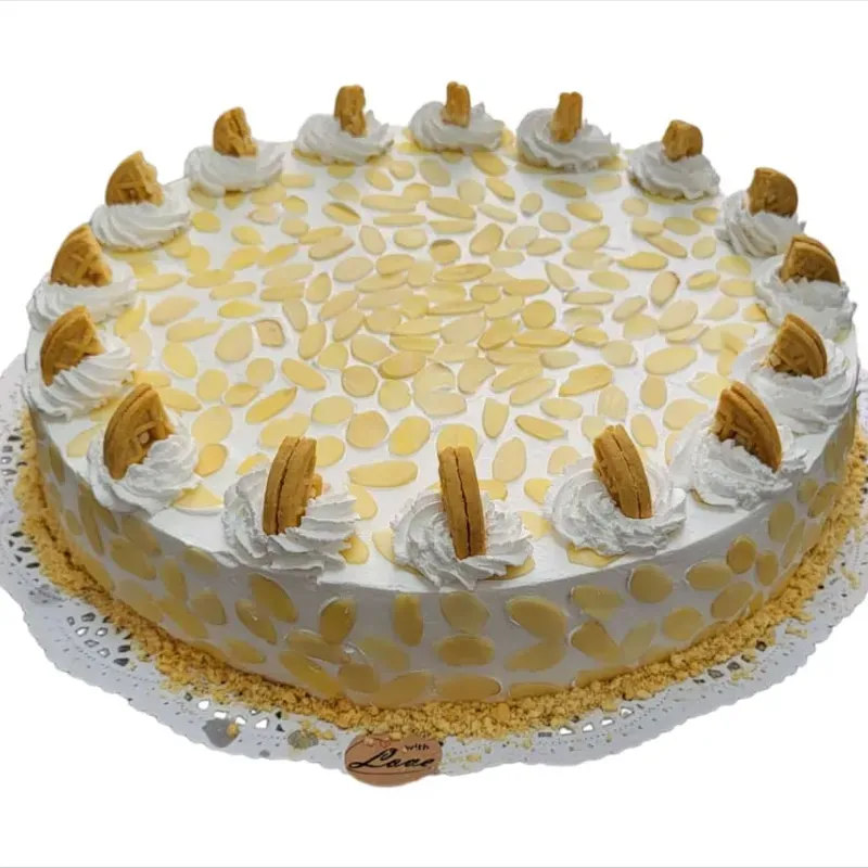 Tarta con Almendras y Galleticas