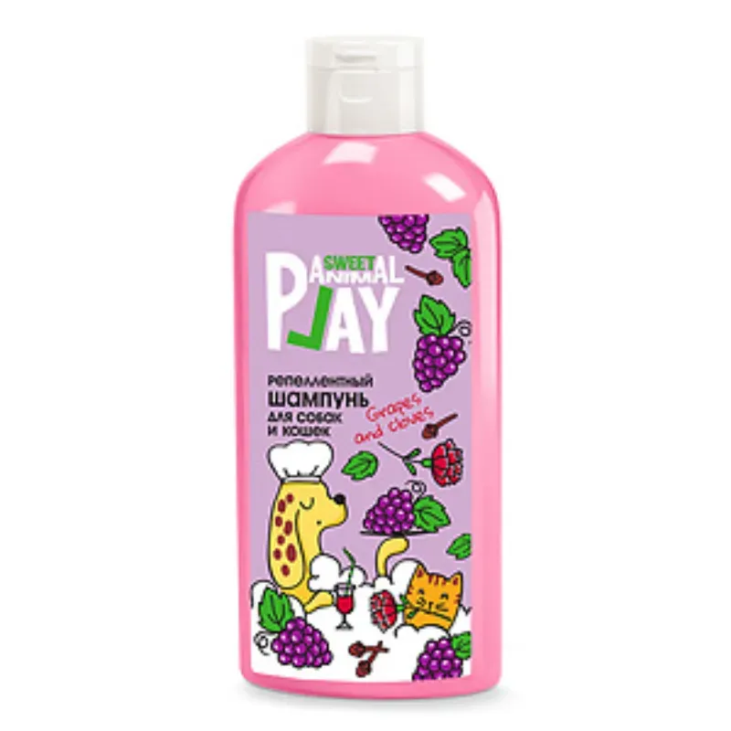 CHAMPÚ REPEL “UVAS Y CLAVO”, Champú para mascotas, Shampoo para perros