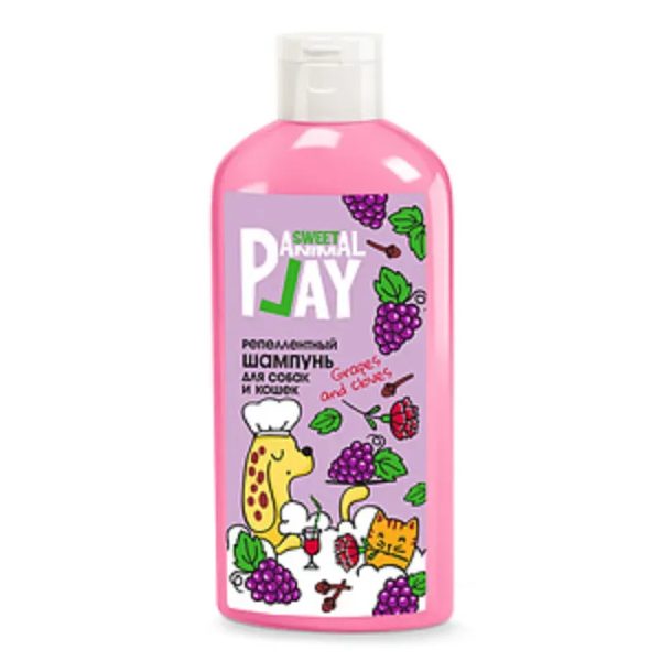 CHAMPÚ REPEL “UVAS Y CLAVO”, Champú para mascotas, Shampoo para perros