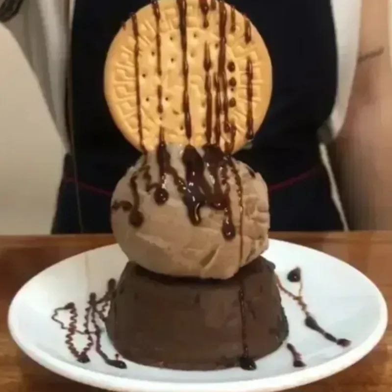 Volcán de chocolate