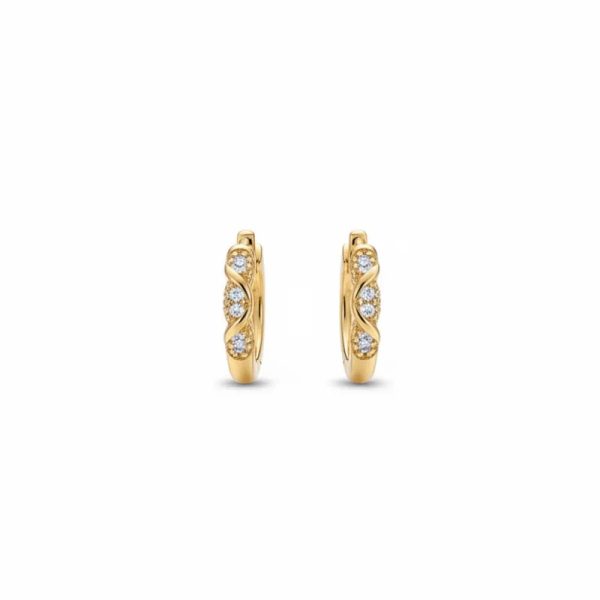 Argollas sencillas con piedras