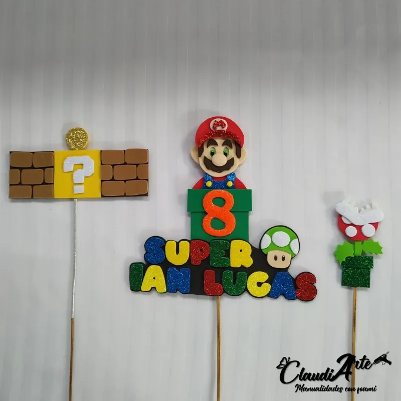 Cake topper (Súper Mario)
