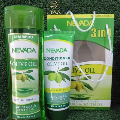 Juego Champú y acondicionador Nevada de extracto de aceite de oliva