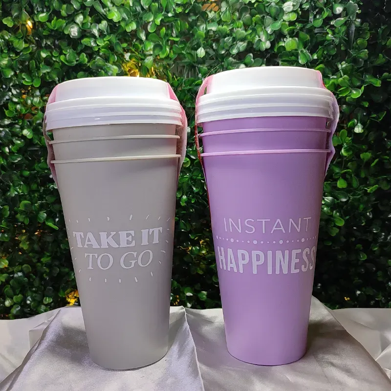 Set de vasos plásticos