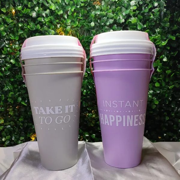 Set de vasos plásticos