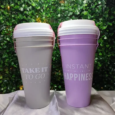 Set de vasos plásticos