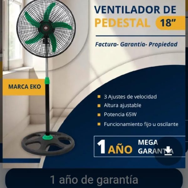 Ventilador de pedestal 18 pulgadas EKO