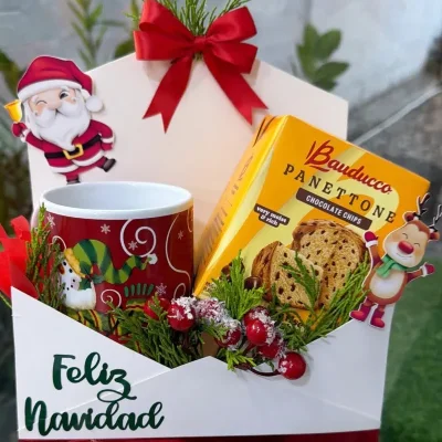 Cajita decorada de navidad