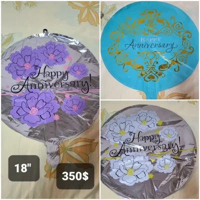 Globos 18" happy aniversario