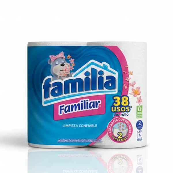 Pack de 4 rollos de papel sanitario perfumado Familiar Familia