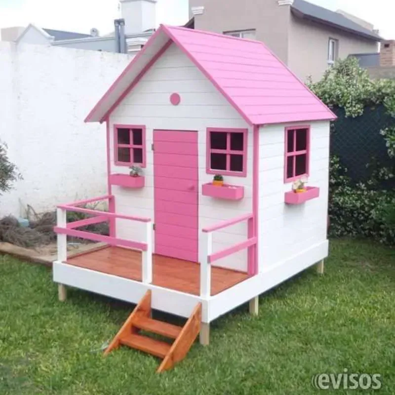 Casita de juegos infantiles para exterior