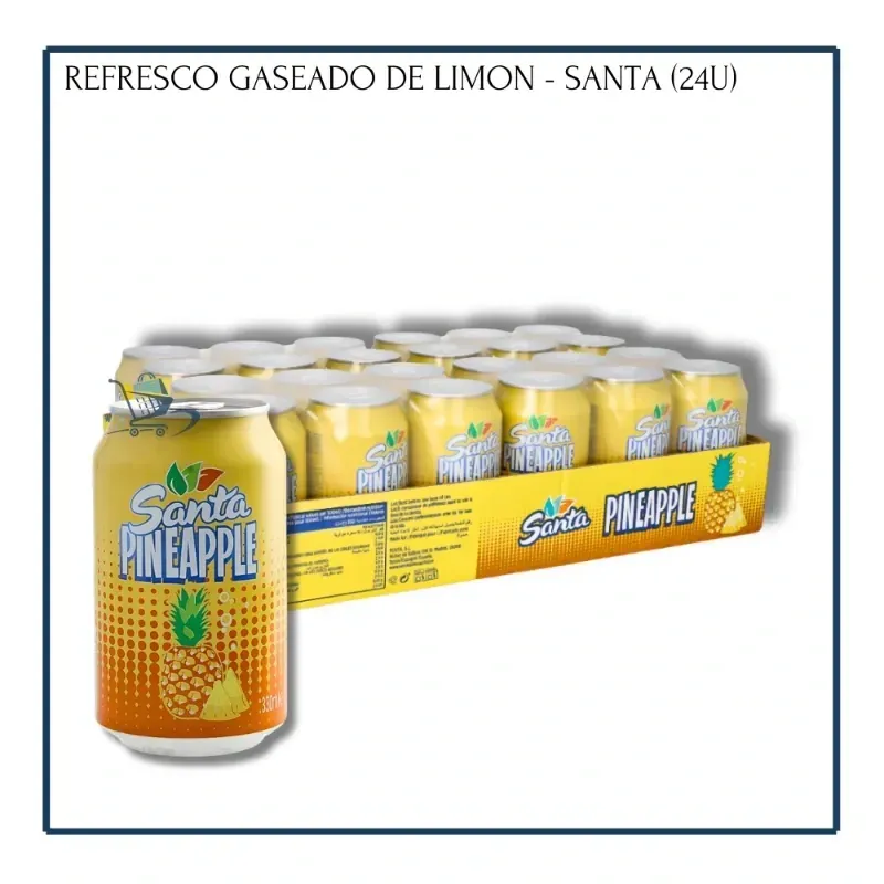 Refresco Gaseado Piña - Santa 330ml (24u)