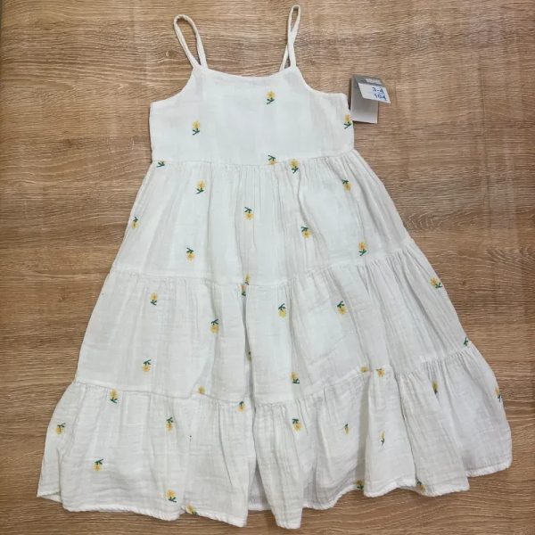 Vestido blanco con flores