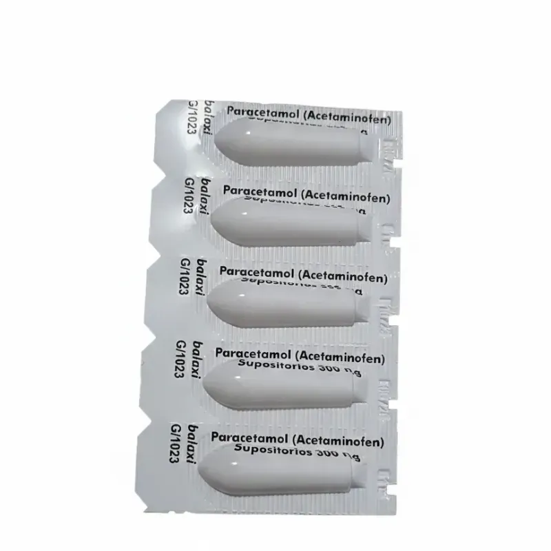 Supositorio de paracetamol (5 Supositorios)(vence 09/2026)