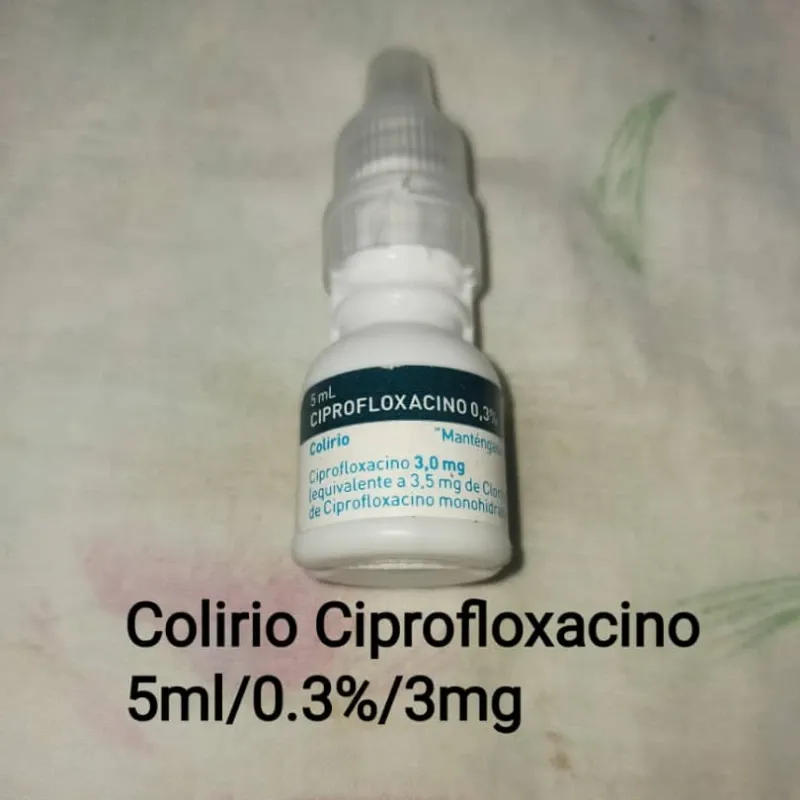 COLIRIO CIPROFLOXACINO 5ML 0.3% 3mg