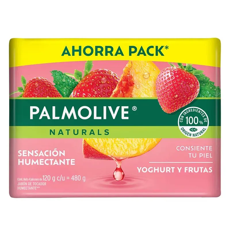 Pack de jabón Palmolive Naturals de yoghurt y frutas