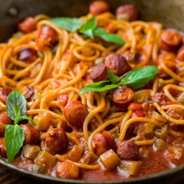 Espaguetis de chorizo