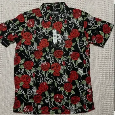 Camisa REASON Diseño Floral TALLA S