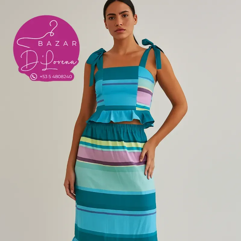 Conjunto de blusa y saya
