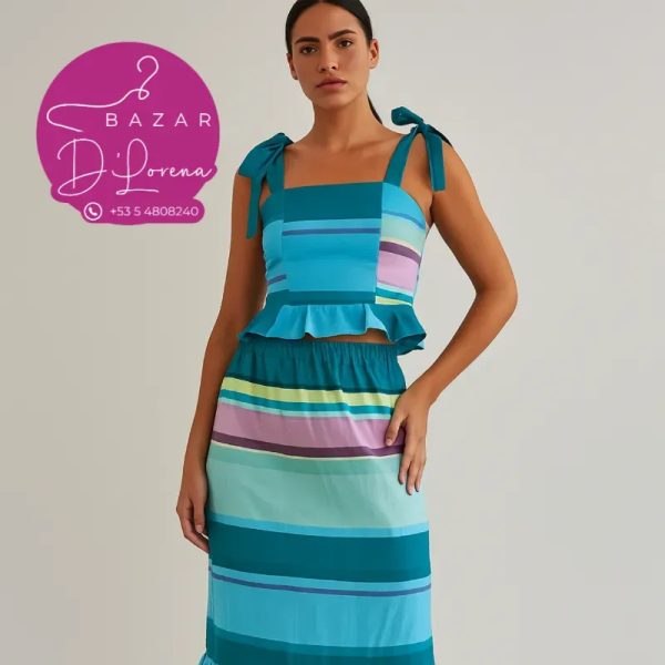 Conjunto de blusa y saya