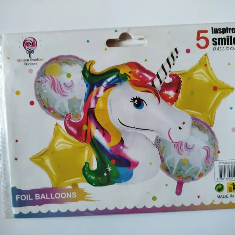 Set de globos de 5 piezas temáticos y de fiesta