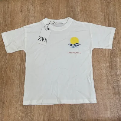 Pulóver color blanco con atardecer