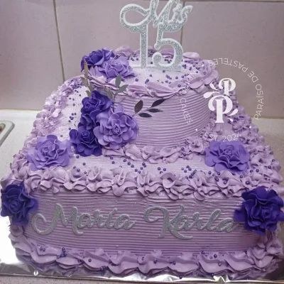 CAKE 2 PISOS CUADRADO - CHOCOLATE