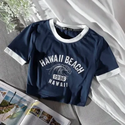 Camiseta Hawaii — Azul
