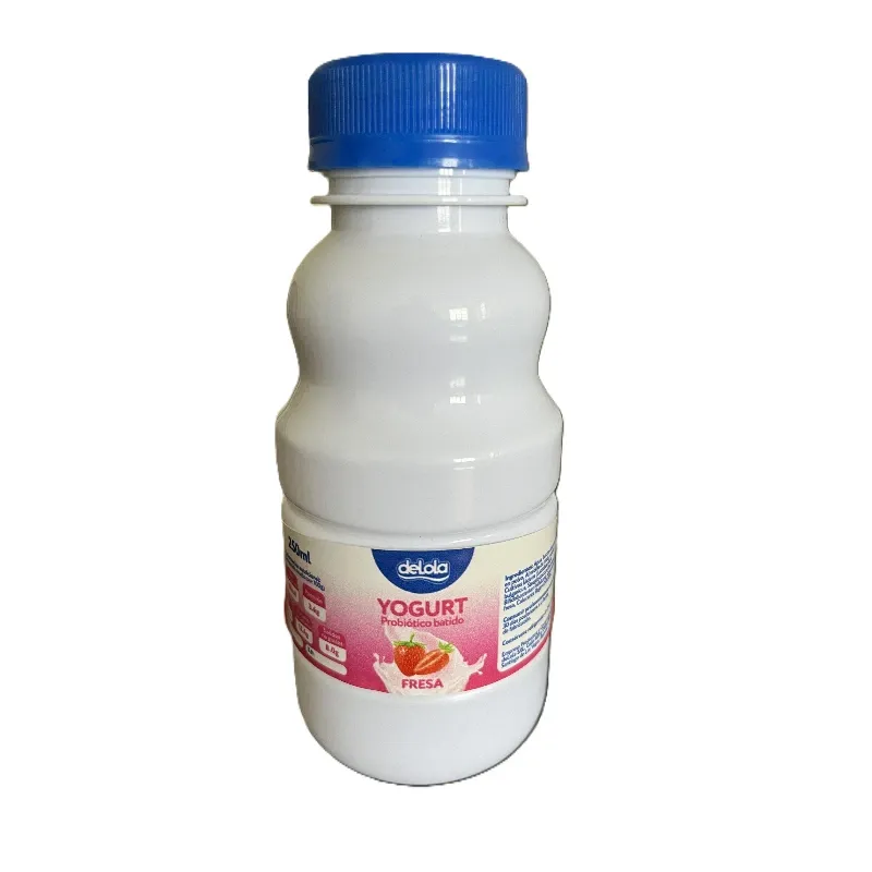 Yogurt Probiótico de coágulo batido deLola 250ml sabor Fresa